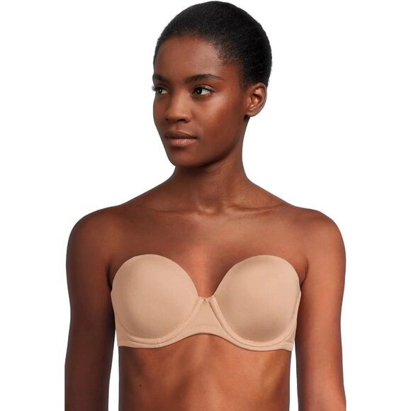 New Wacoal Womens 44G Nude Red Carpet Full Figure Underwire Strapless Bra 854119 - Picture 4 of 8